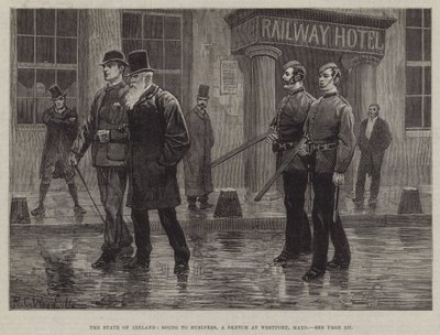 The State of Ireland, going to Business, a Sketch at Westport, Mayo by Richard Caton Woodville junior